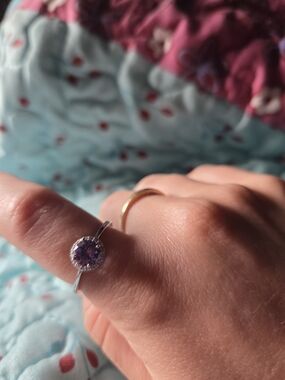 Sterling Silver moissanite Ring Size 8